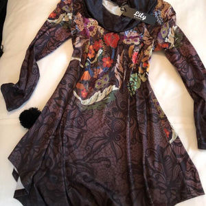 BOHO dress top floral print
